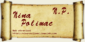 Nina Polimac vizit kartica